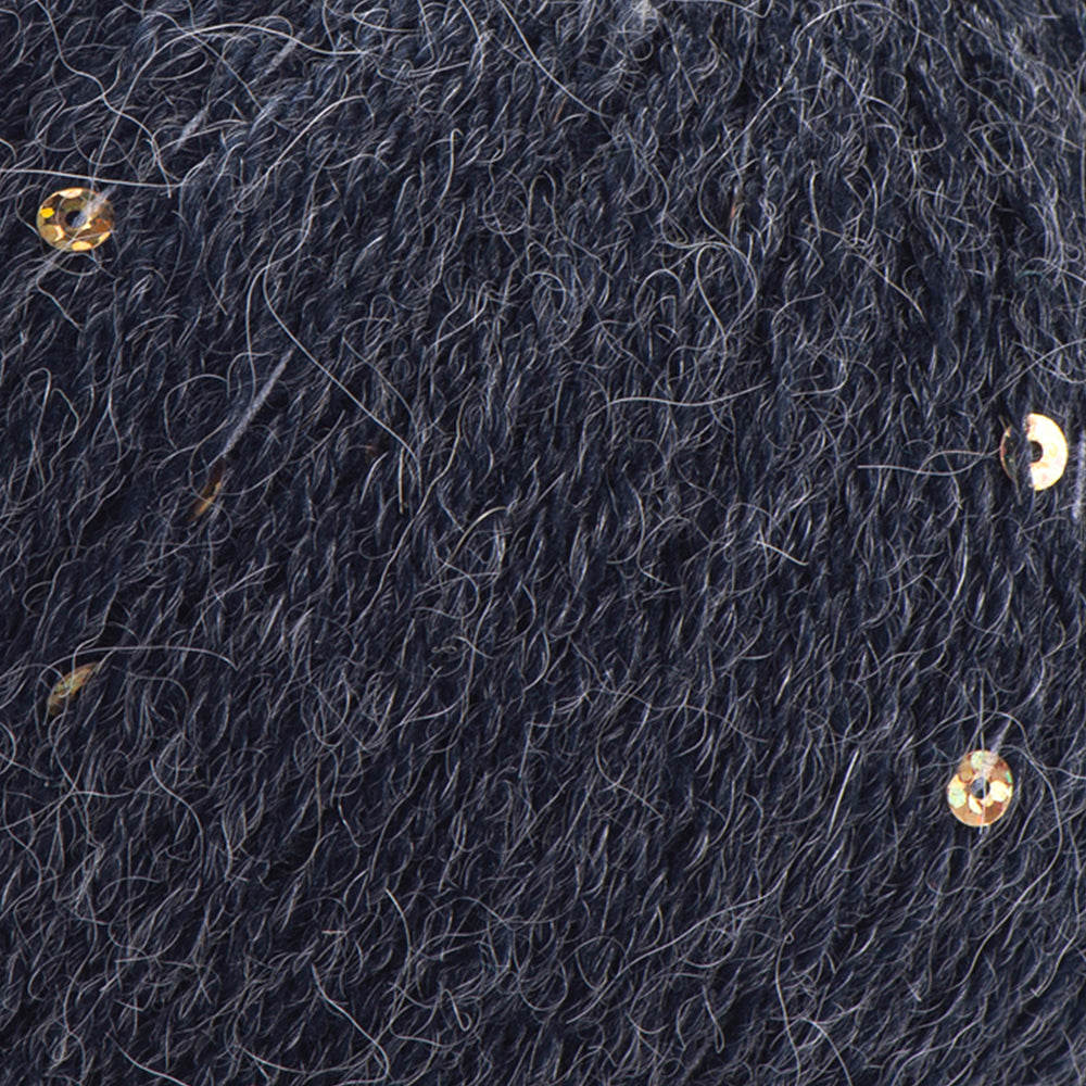 YarnArt Alpaca Gold Paillettes Hand Knitting Yarn , Gray - 9314