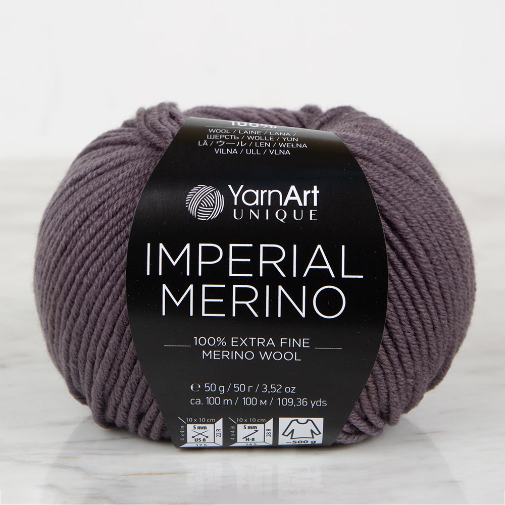 YarnArt IMPERIAL MERINO Knitting Yarn ,Grey 3347