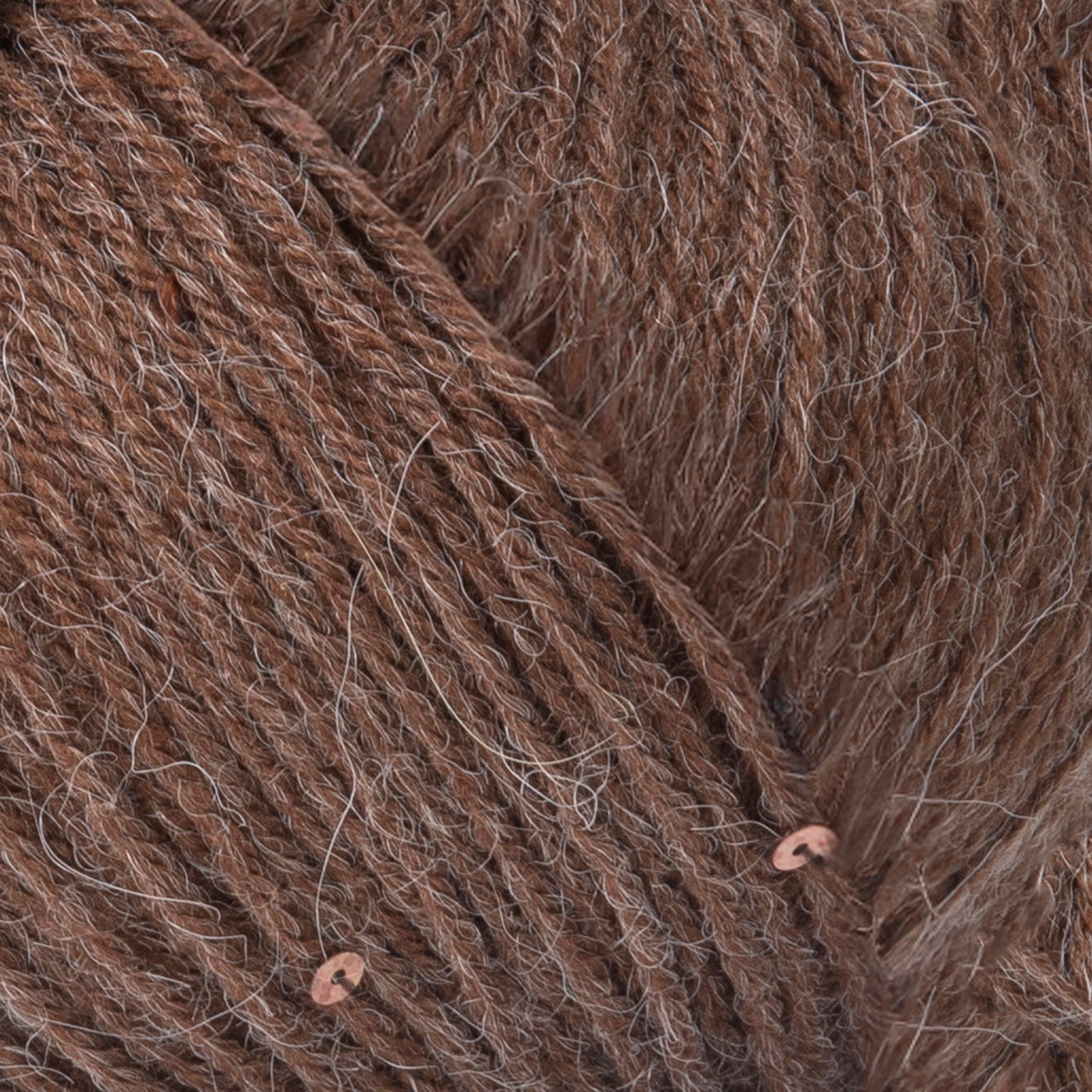 YarnArt Alpaca Gold Paillettes Hand Knitting Yarn , Brown - 9315