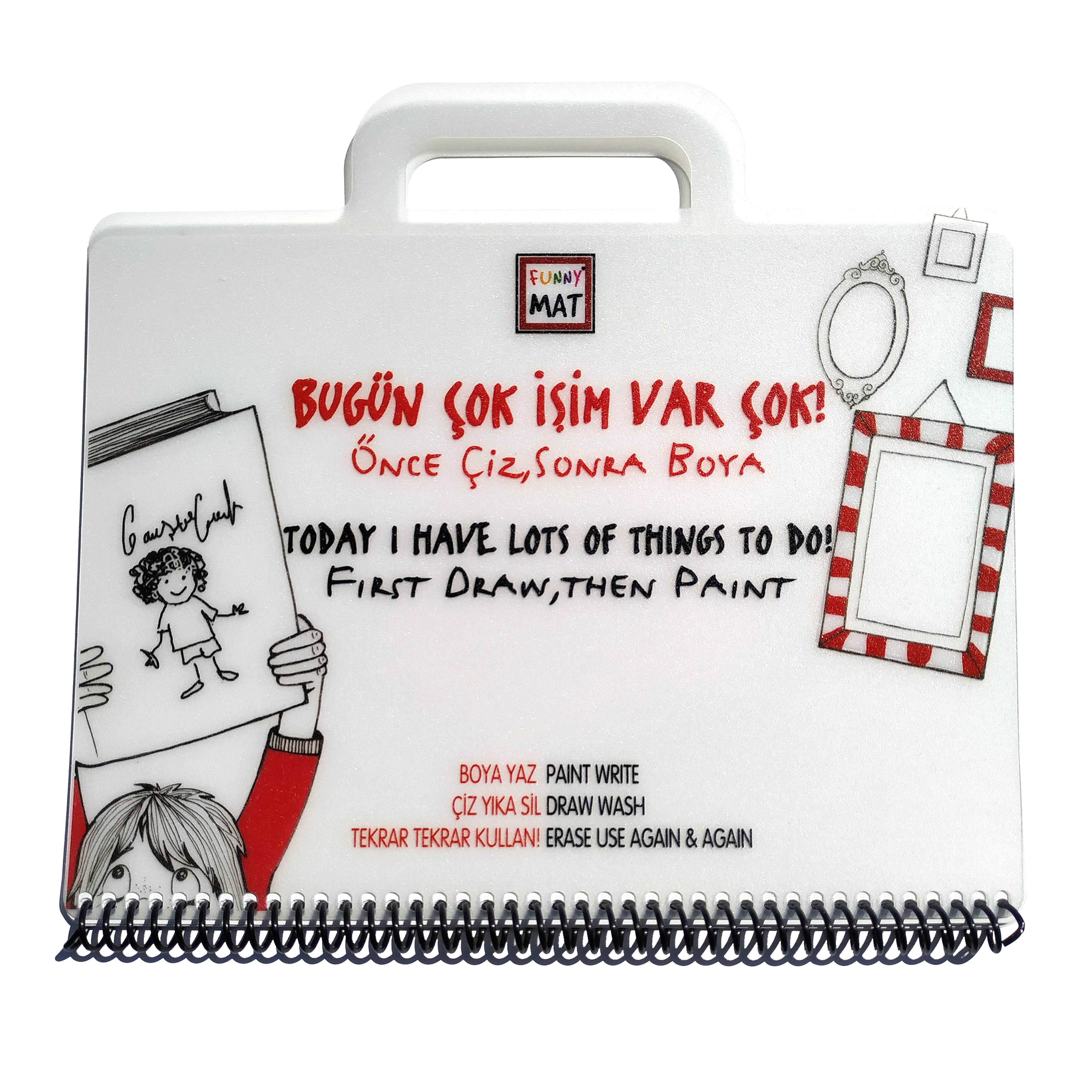Akademi Çocuk Funny Mat - Mini Set - Today I Have Lots of Things to Do!