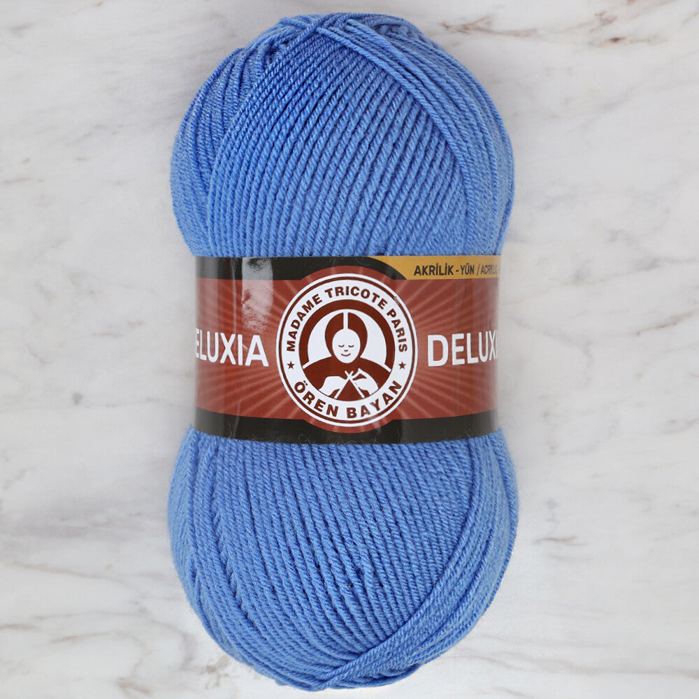 Madame Tricote Paris Deluxia Knitting Yarn, Blue - 015