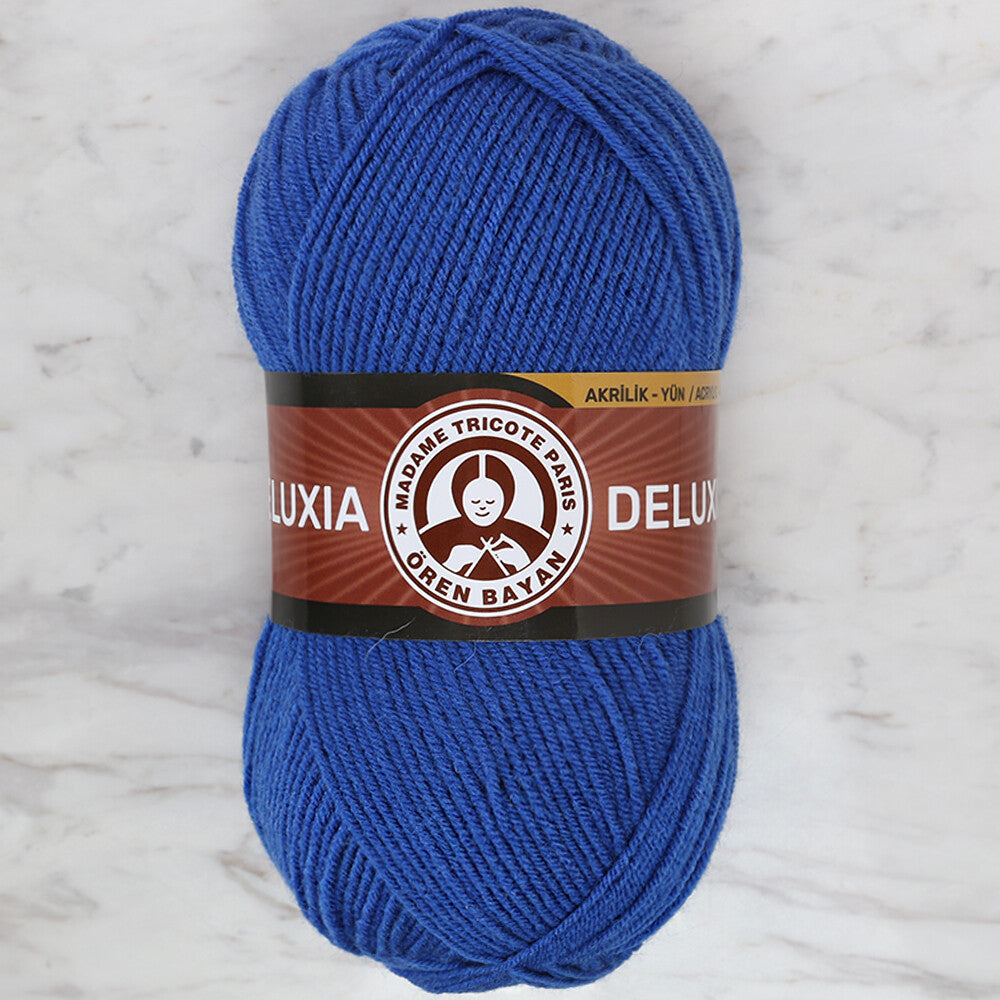 Madame Tricote Paris Deluxia Knitting Yarn, Sax Blue - 016