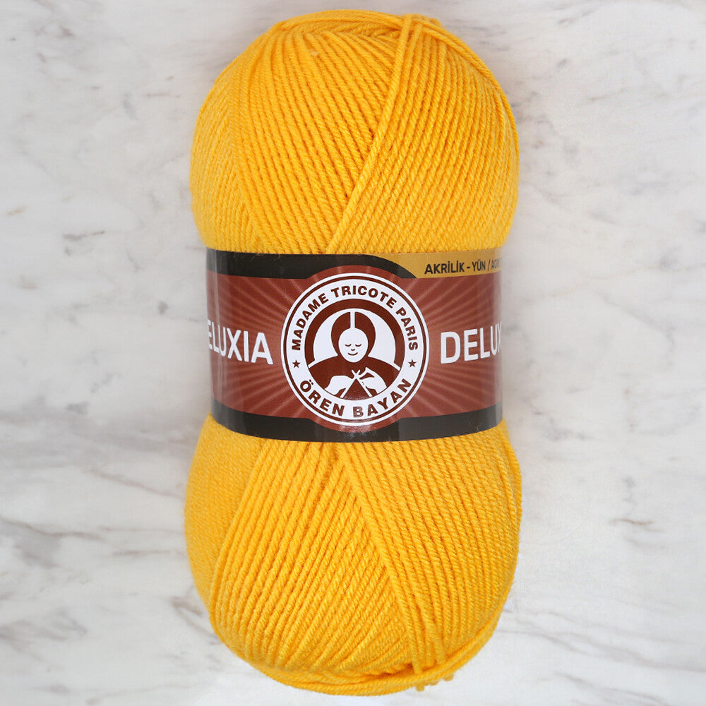 Madame Tricote Paris Deluxia Knitting Yarn, Yellow - 029