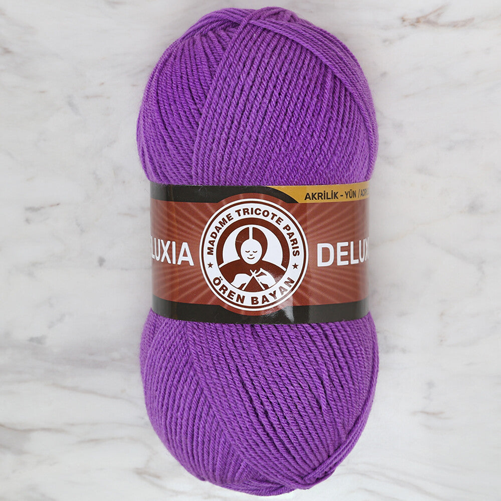 Madame Tricote Paris Deluxia Knitting Yarn, Purple - 059