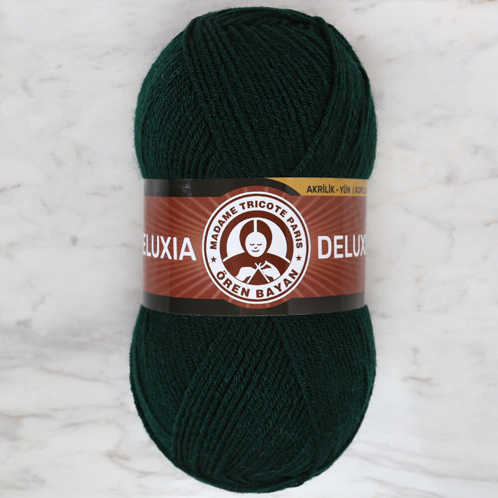 Madame Tricote Paris Deluxia Knitting Yarn, Green - 088