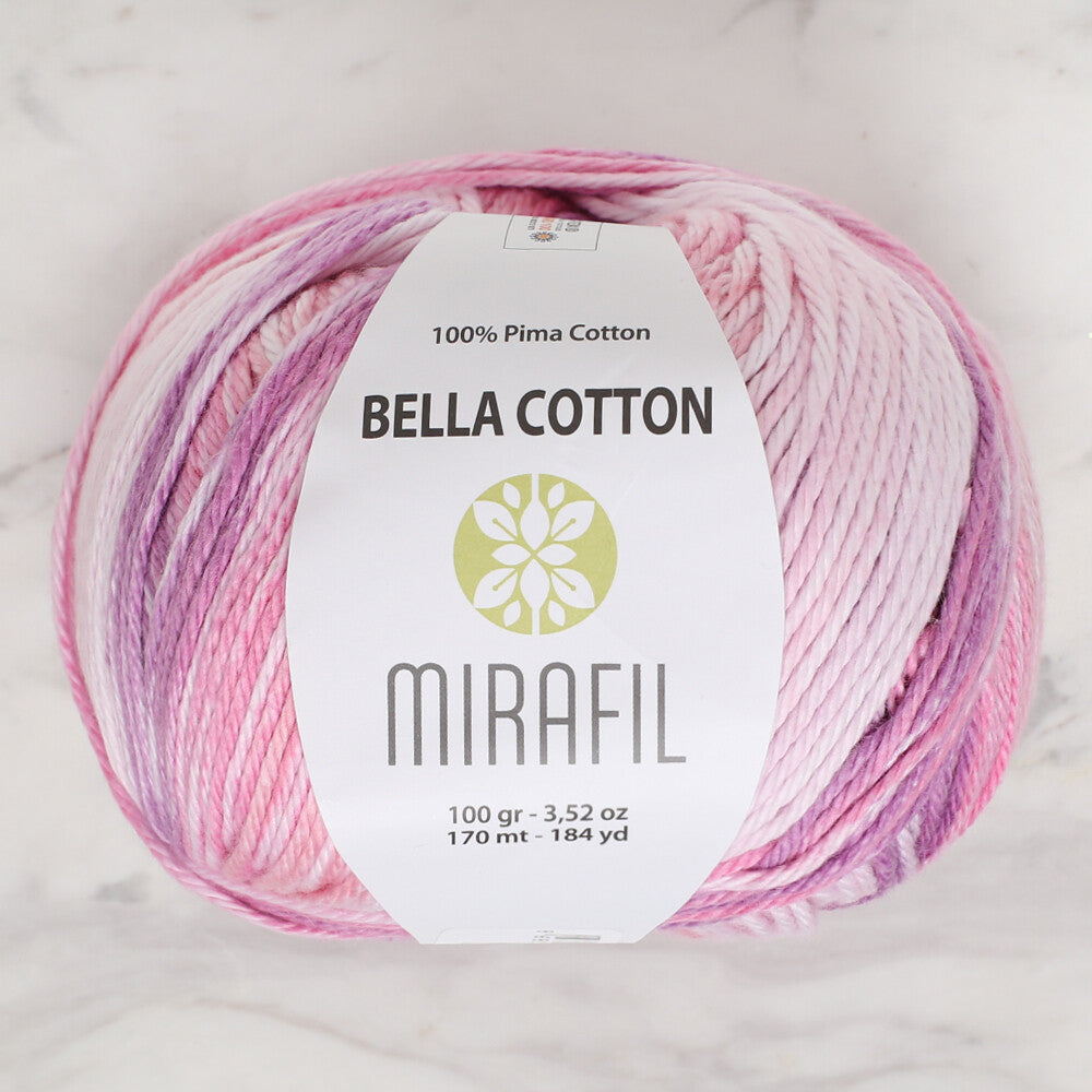 Mirafil Bella Cotton Yarn, Variegated - 528
