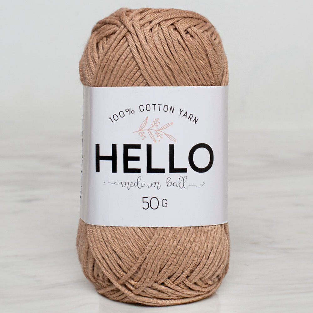 Hello Knitting Yarn, Beige - 125