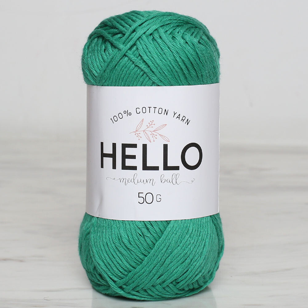 Hello Knitting Yarn, Green - 132