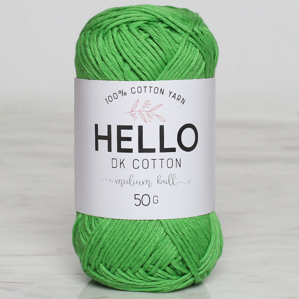 Hello Knitting Yarn, Green - 133