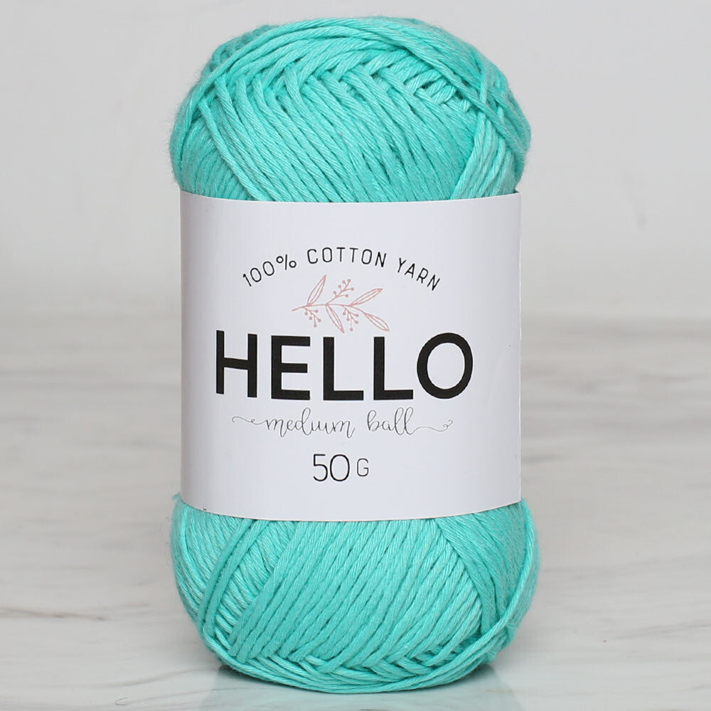 Hello Knitting Yarn, Green - 134