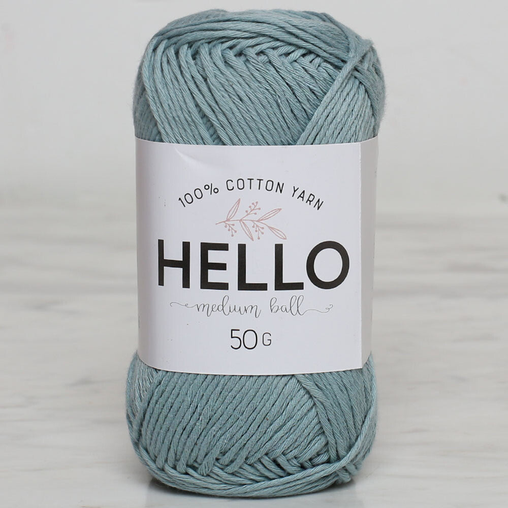 Hello Knitting Yarn, Pastel Blue - 136