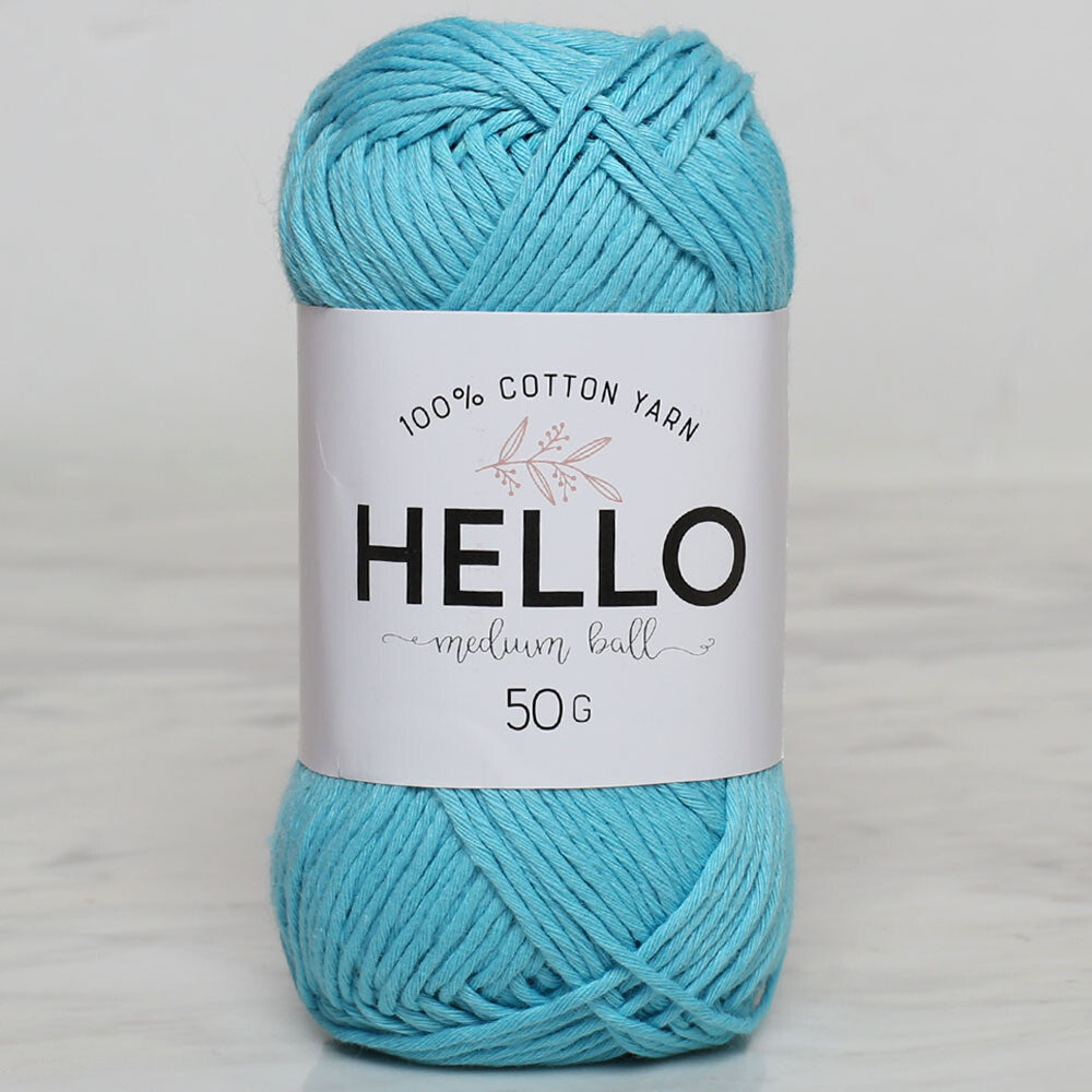 Hello Knitting Yarn, Cyan -151