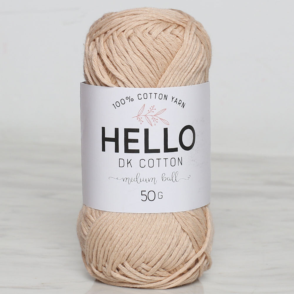 Hello Knitting Yarn, Beige - 158