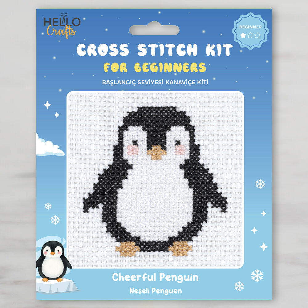 Hello Crafts Neşeli Penguen Kanaviçe Seti - HC551