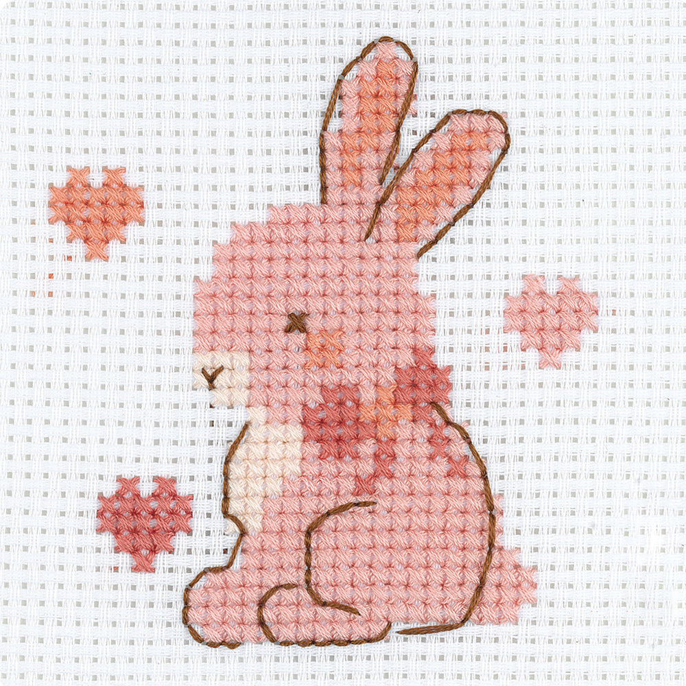 Hello Crafts Cross Stitch Kit Cute Rabbit - HC554