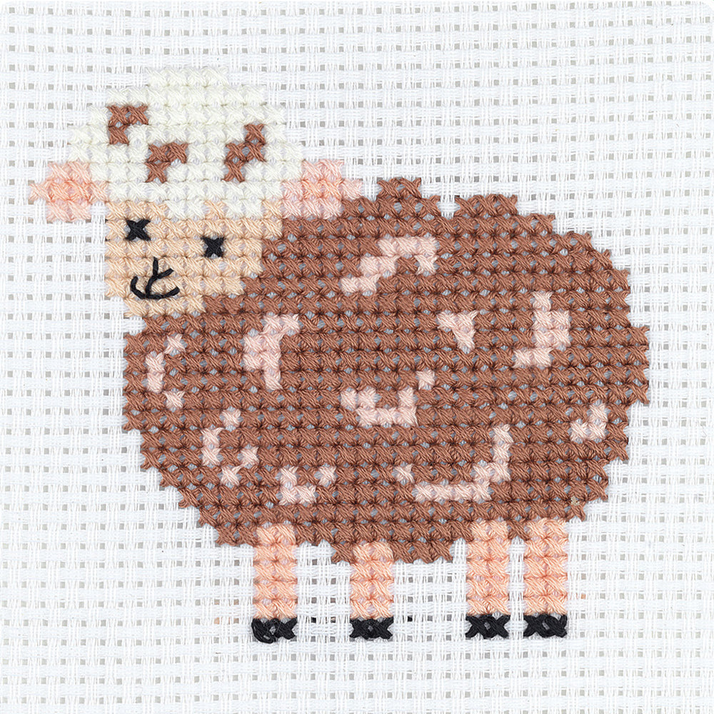 Hello Crafts Cross Stitch Kit Curly Sheep - HC555
