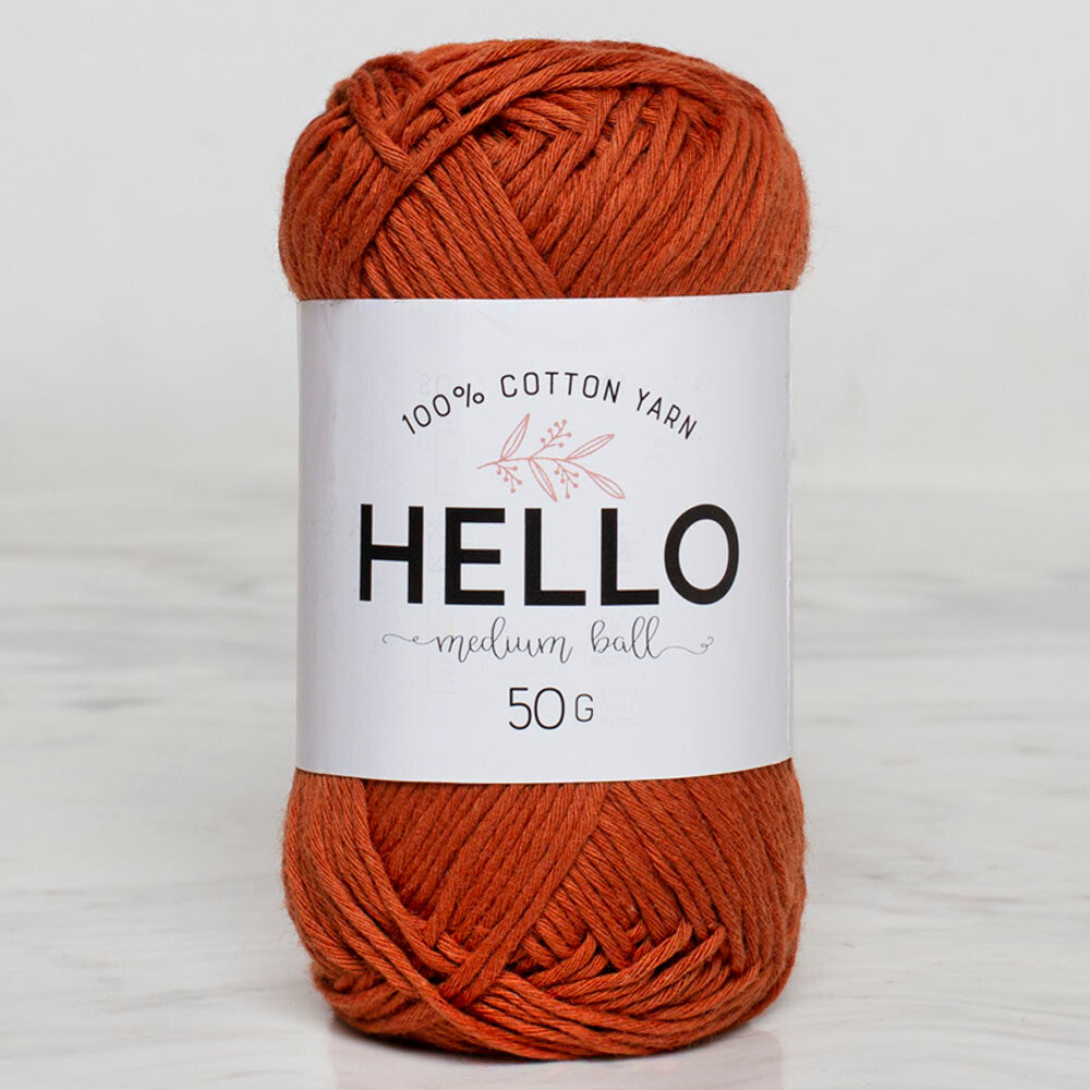 Hello Knitting Yarn, Brick - 167