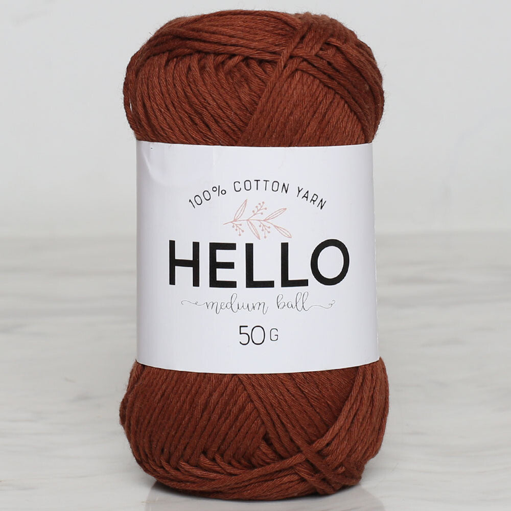 Hello Knitting Yarn, Brown - 168
