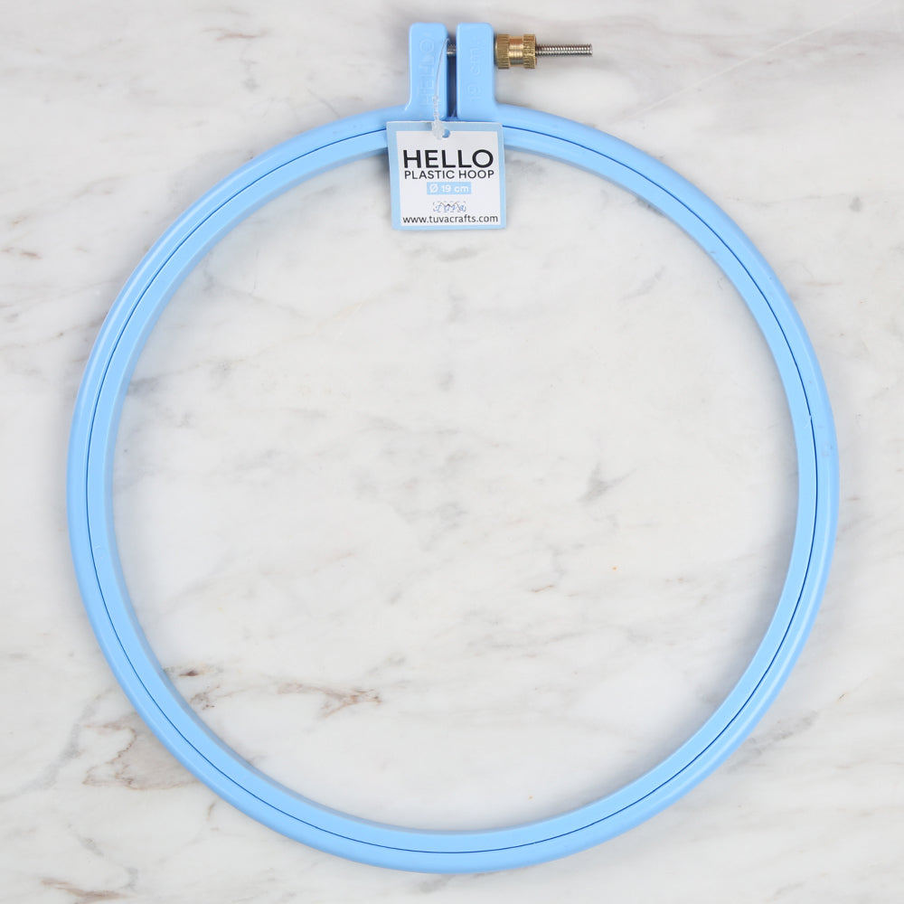 Hello Screw Plastic Hoop 19 cm Blue