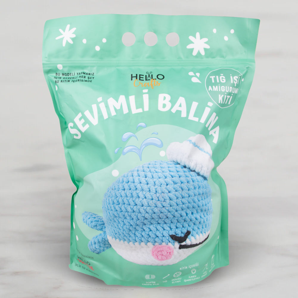 Hello Crafts Softie Amigurumi Set - Cute Whale - HSKA-01