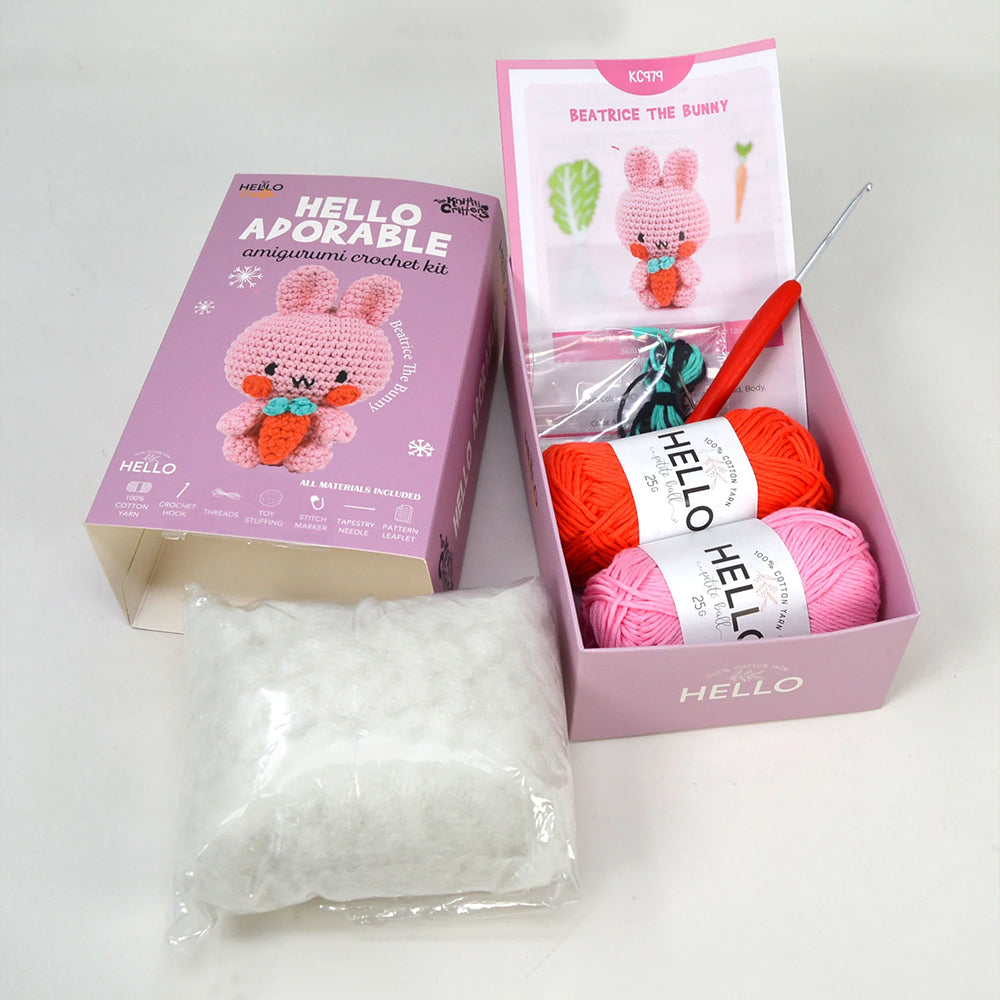 Hello Adorable Amigurumi Kit - Beatrice The Bunny - KC979