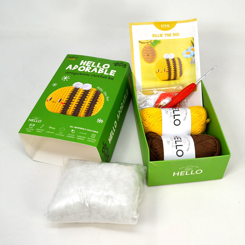 Hello Adorable Amigurumi Kit - Billie The Bee - KC978