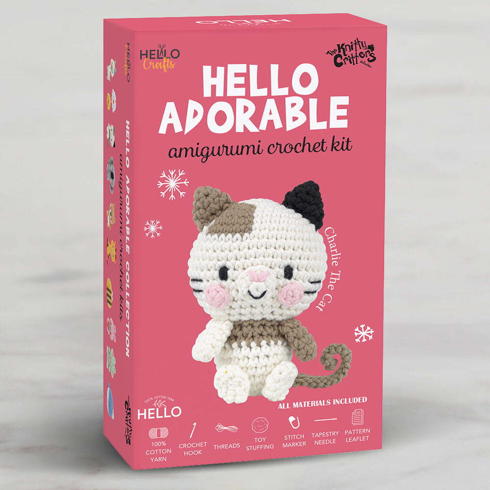 Hello Adorable Amigurumi Kit - Charlie The Cat - KC974