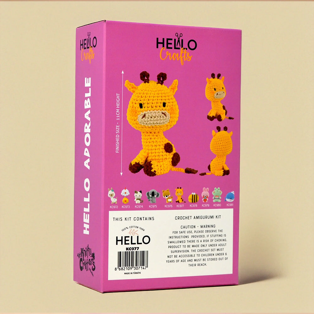 Hello Adorable Amigurumi Kit - Gracie The Giraffe - KC977