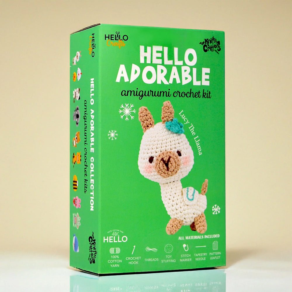 Hello Adorable Amigurumi Kit - Lucy The Lıama - KC972