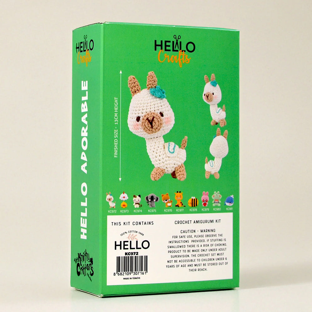 Hello Adorable Amigurumi Kit - Lucy The Lıama - KC972