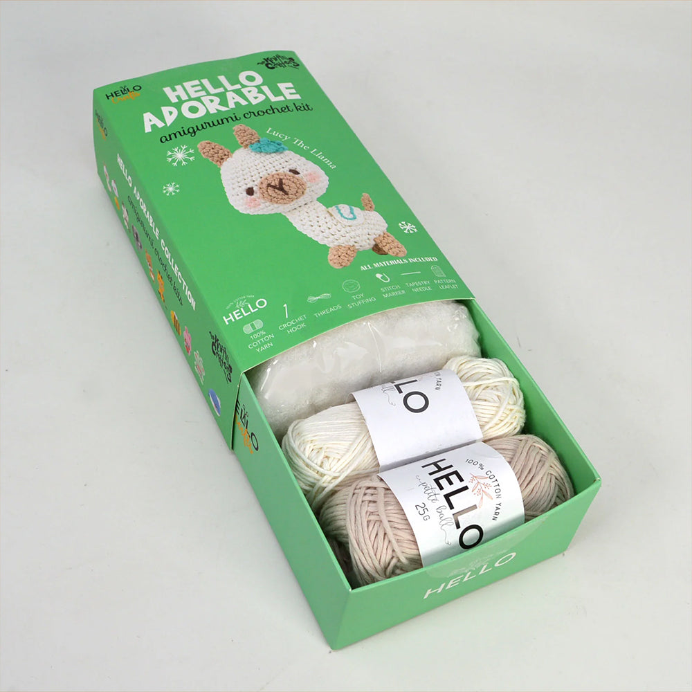 Hello Adorable Amigurumi Kit - Lucy The Lıama - KC972
