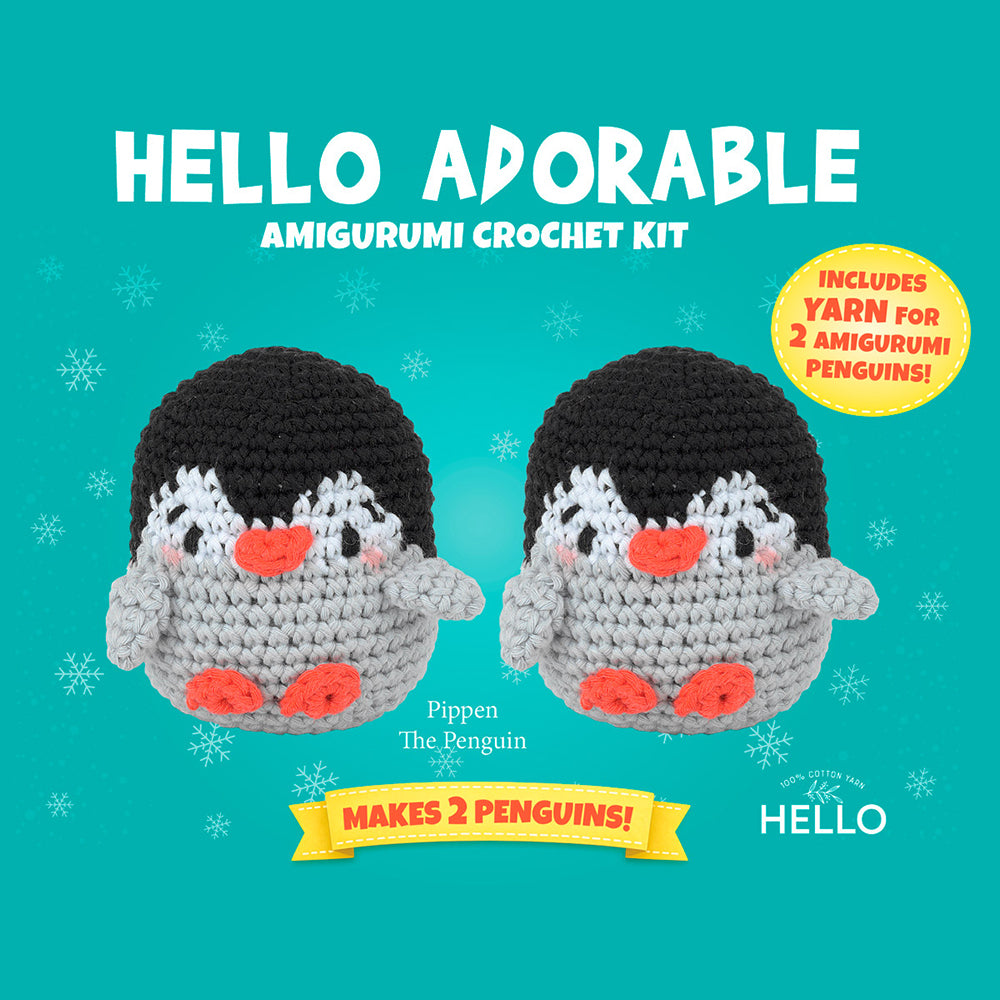 Hello Adorable Amigurumi Kit - Pippen The Penguin - HC882