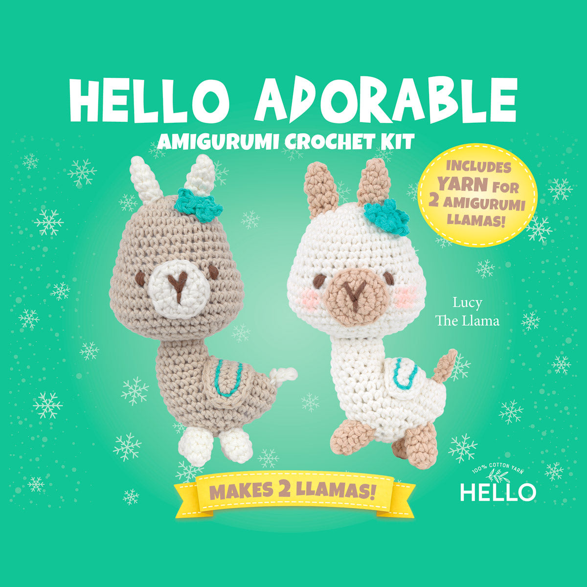 Hello Adorable Amigurumi Kit - Lucy The Llama - HC972