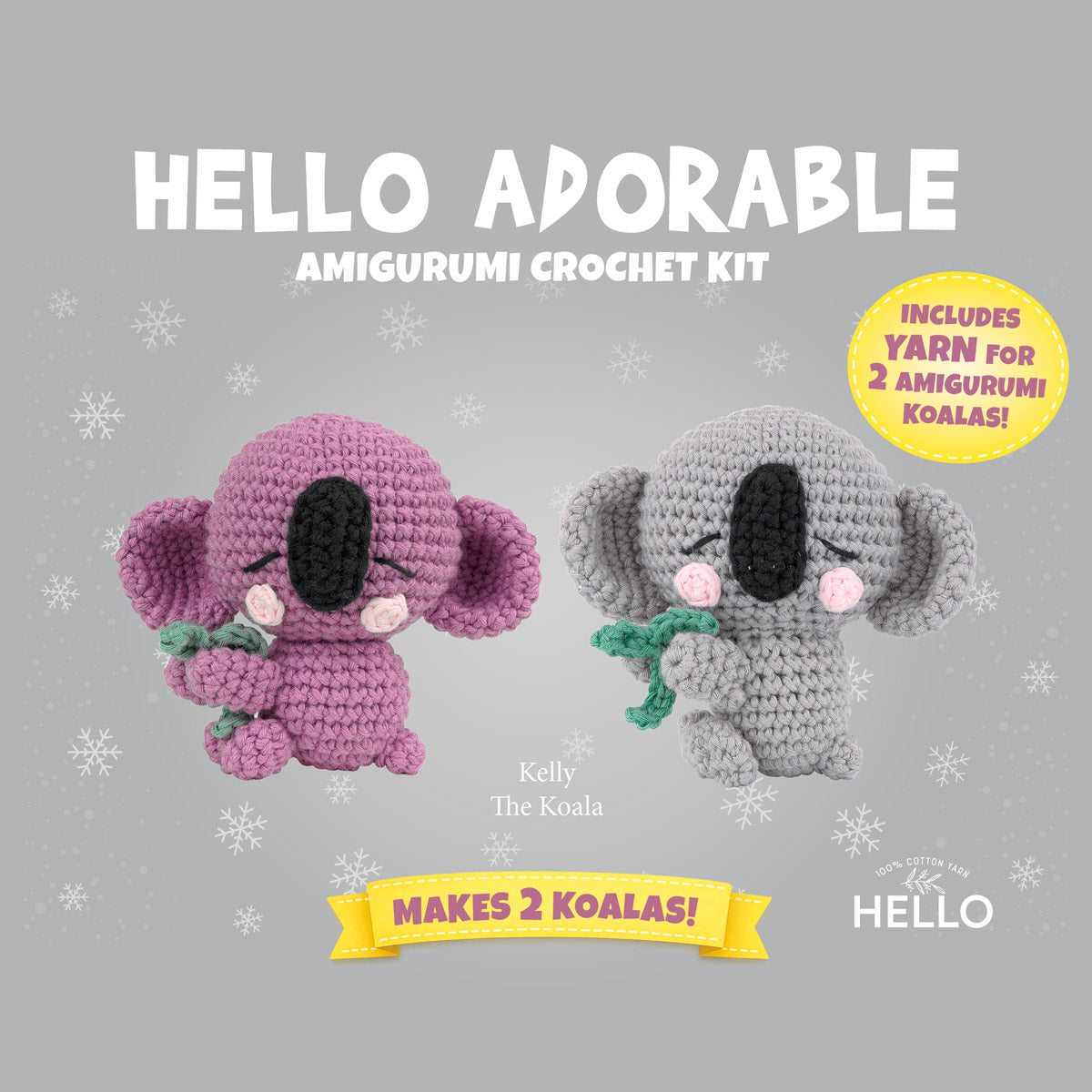 Hello Adorable Amigurumi Kit - Kelly The Koala - HC975