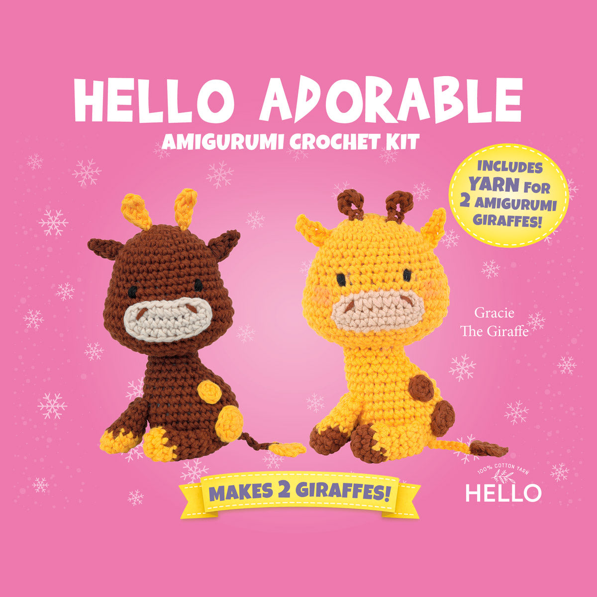 Hello Adorable Amigurumi Kit - Gracie The Giraffe - HC977