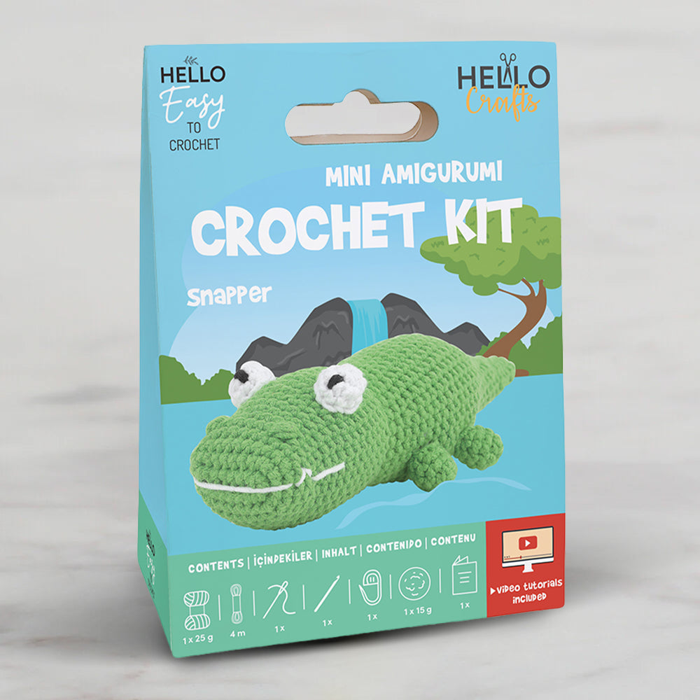 Hello Crafts Crochet Mini Amigurumi Kit - Snapper - HC104