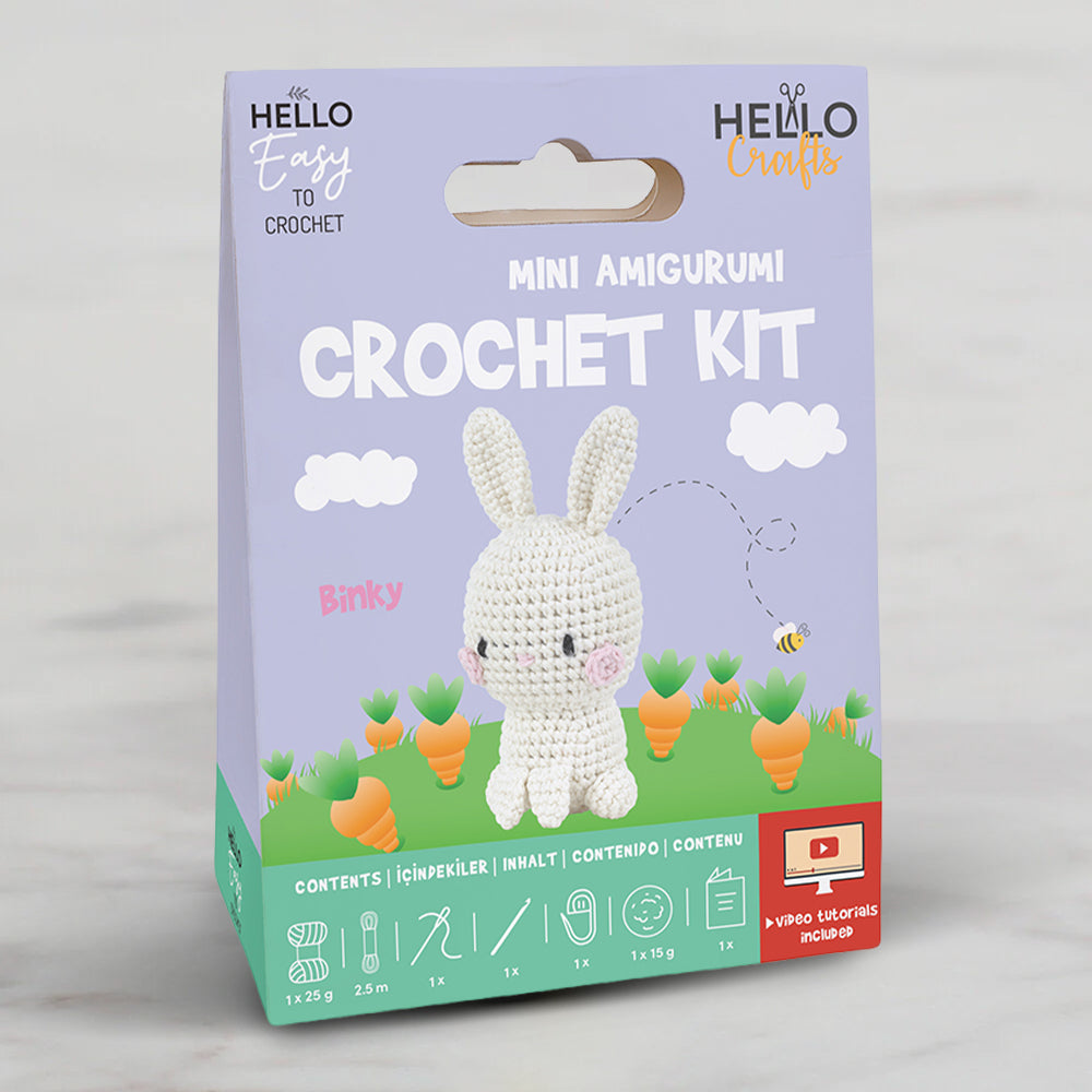 Hello Crafts Crochet Mini Amigurumi Kit - Bınky - HC107