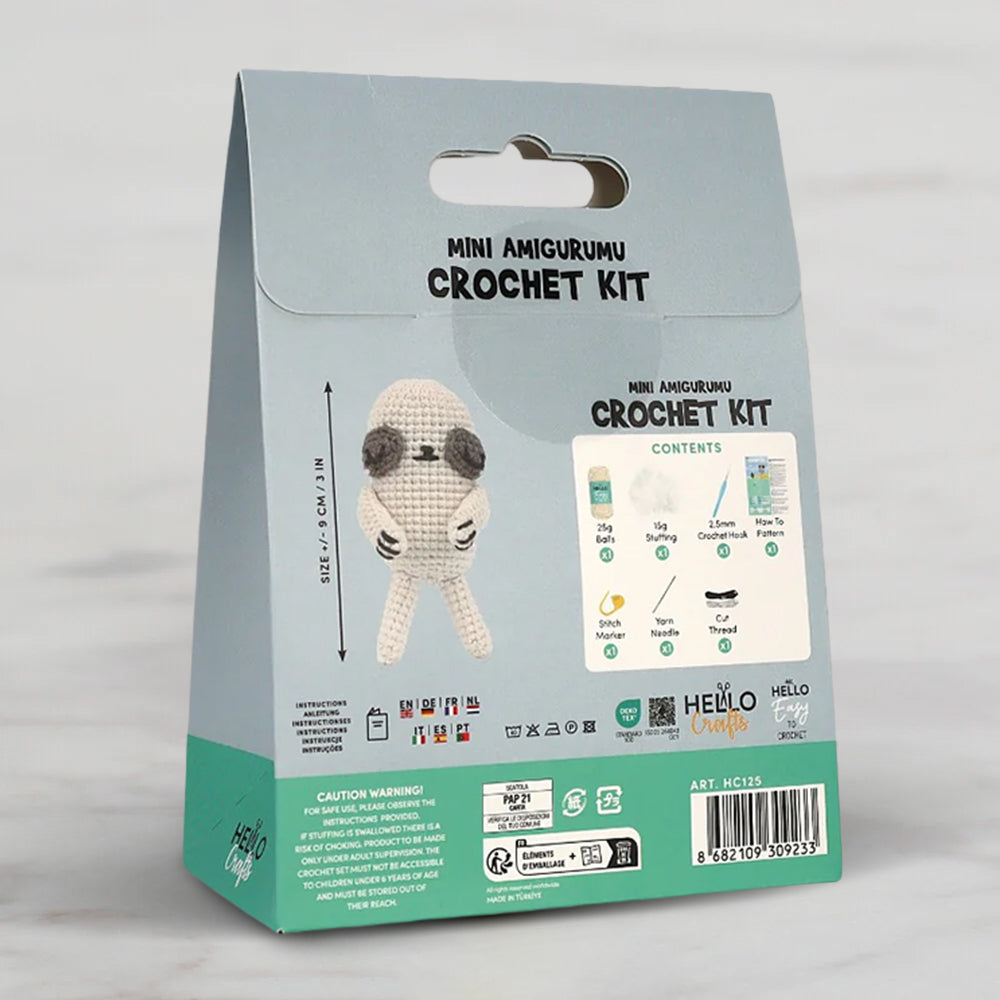 Hello Crafts Crochet Mini Amigurumi Kit - Kuddly - HC125