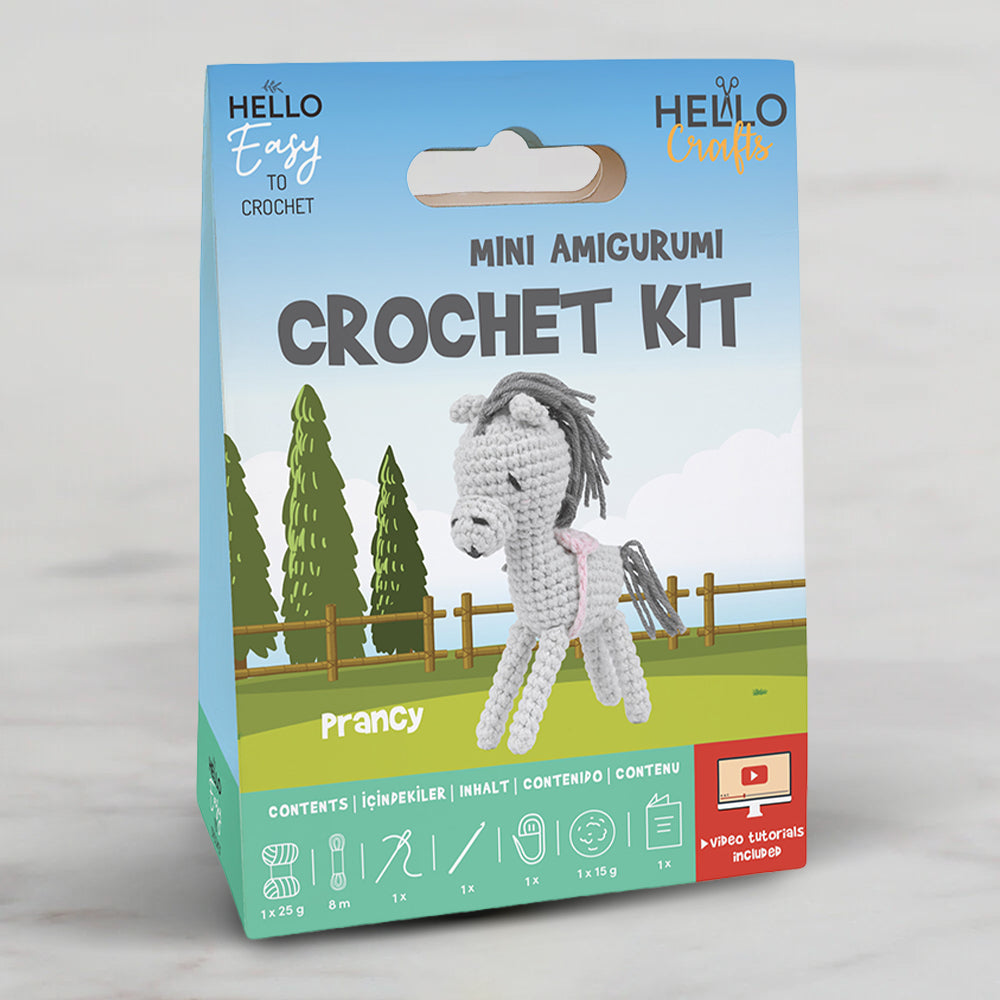 Hello Crafts Crochet Mini Amigurumi Kit - Prancy - HC126
