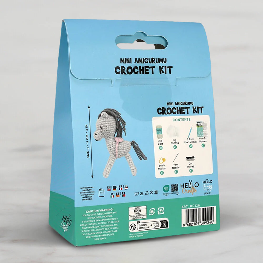 Hello Crafts Crochet Mini Amigurumi Kit - Prancy - HC126