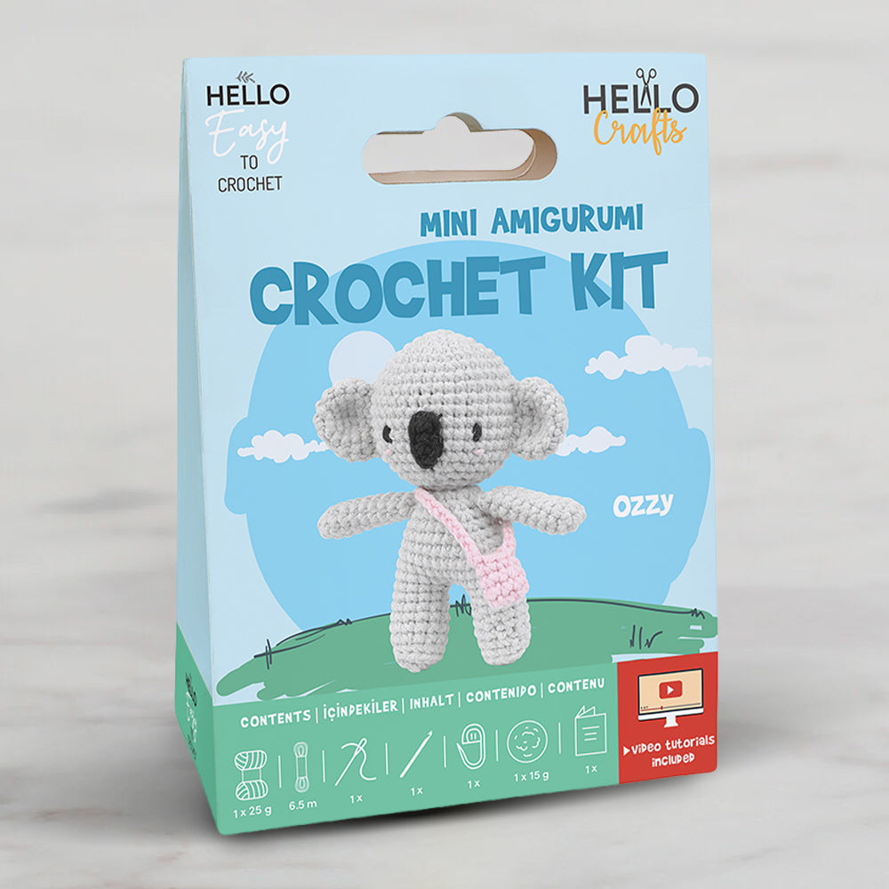 Hello Crafts Crochet Mini Amigurumi Kit - Ozzy - HC129