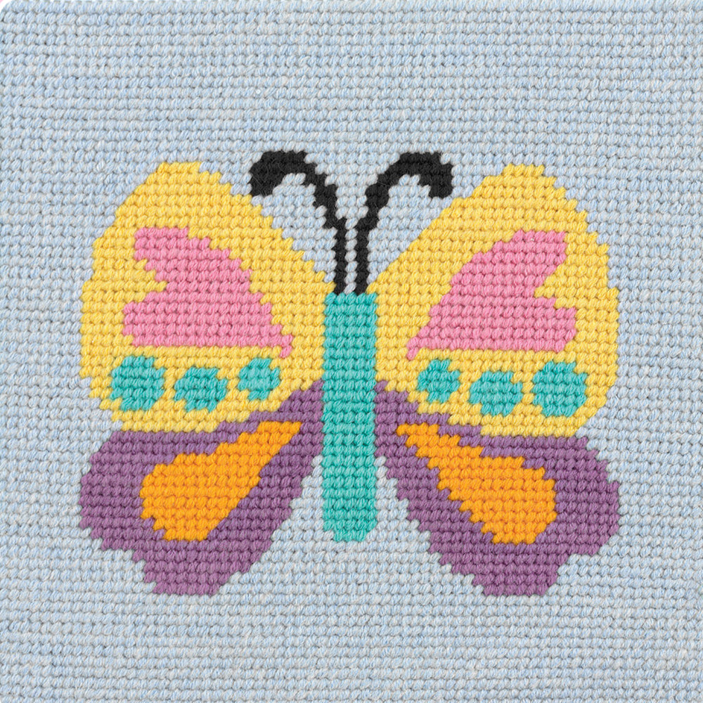 Hello Crafts Printed Tapestry Kit - Butterfly - HC503