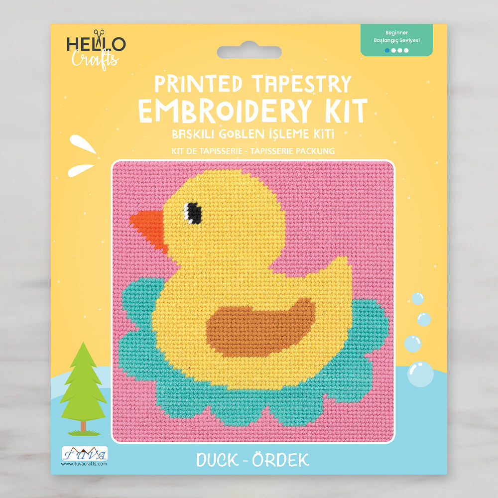 Hello Crafts Printed Tapestry Kit - Duck - HC508