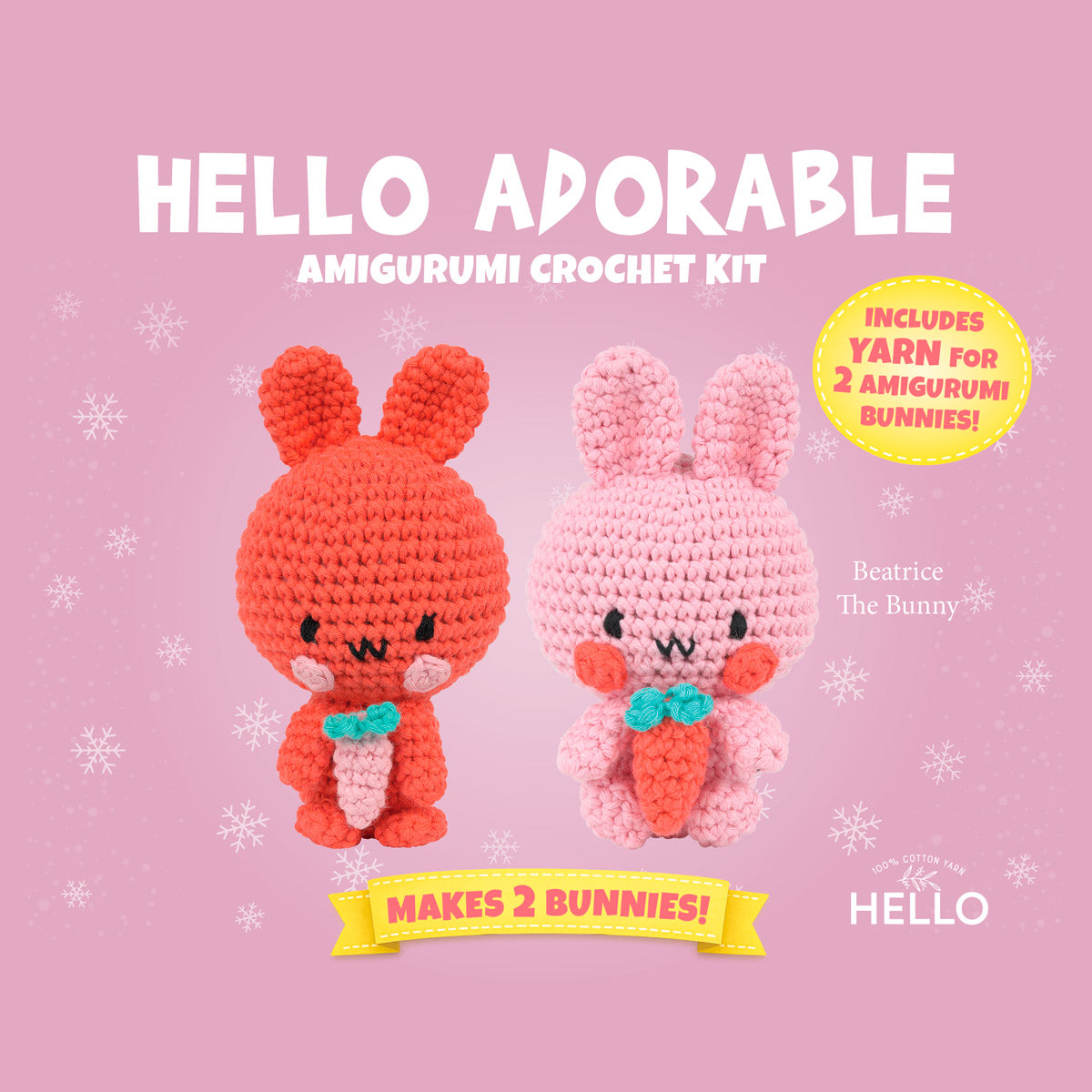 Hello Adorable Amigurumi Kit - Beatrice The Bunny - HC979