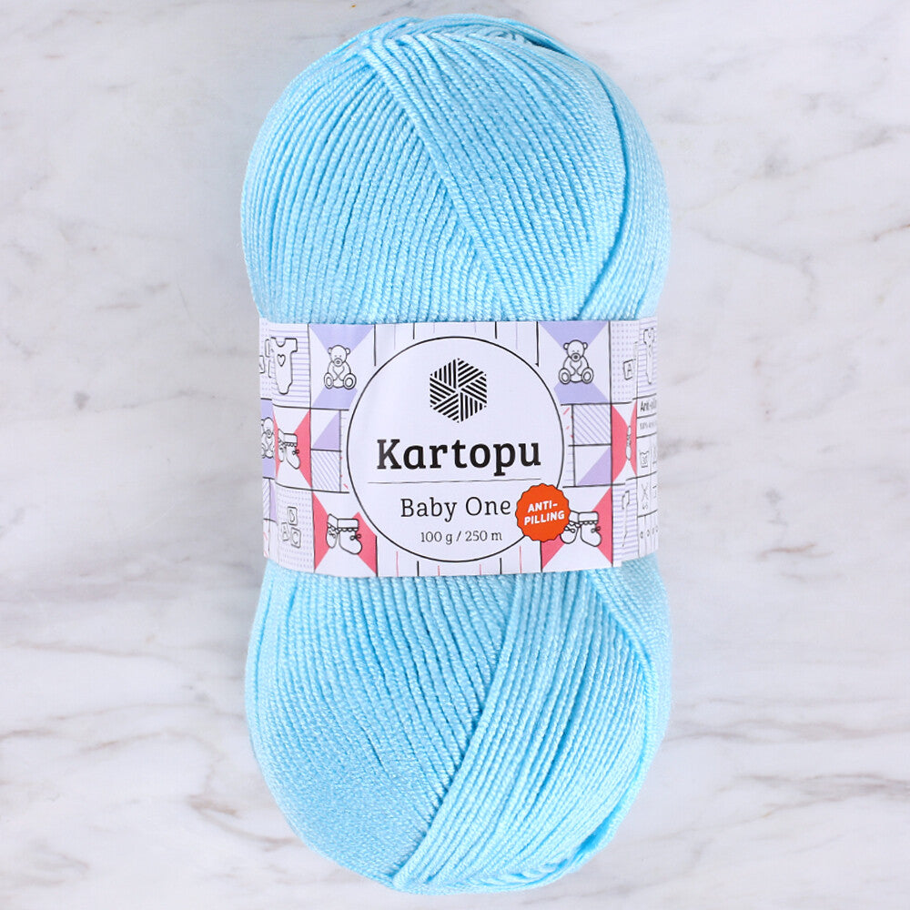 Kartopu Baby One Knitting Yarn, Baby Blue - K502