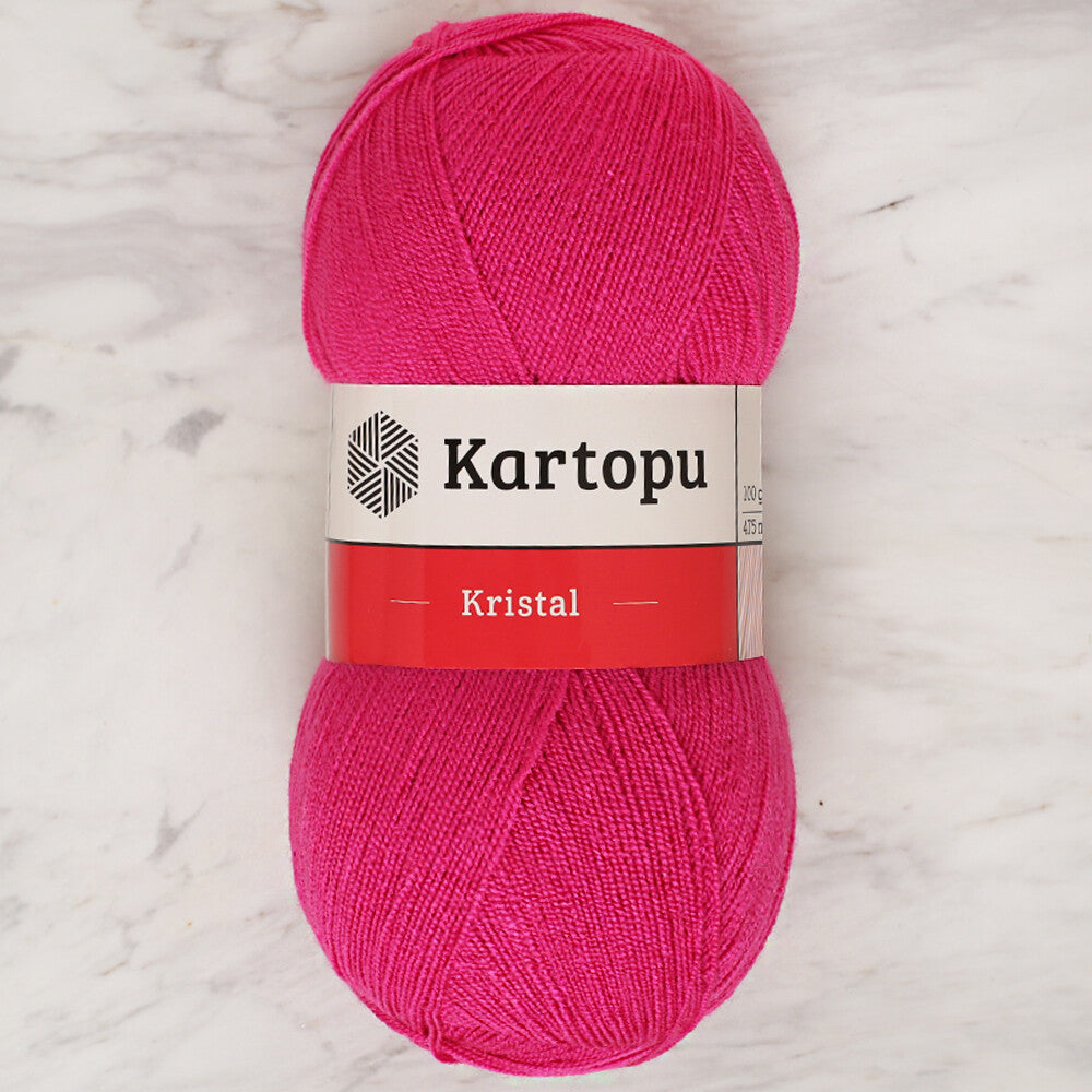 Kartopu Kristal Knitting Yarn, Fuchsia - K440