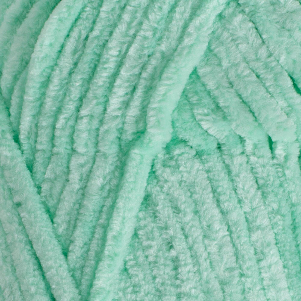 Kartopu Yumurcak Velvet Knitting Yarn, Baby Green - K507
