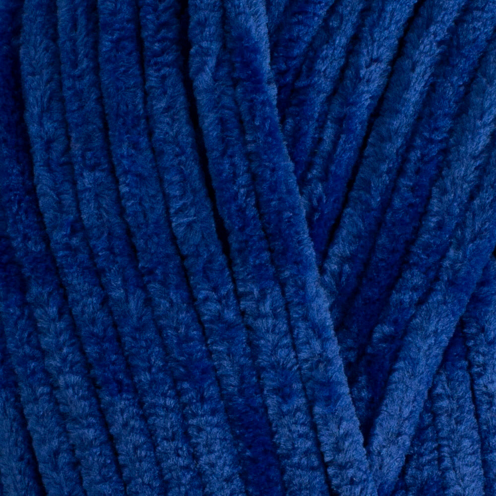 Kartopu Yumurcak Velvet Knitting Yarn, Saxe Blue - K524
