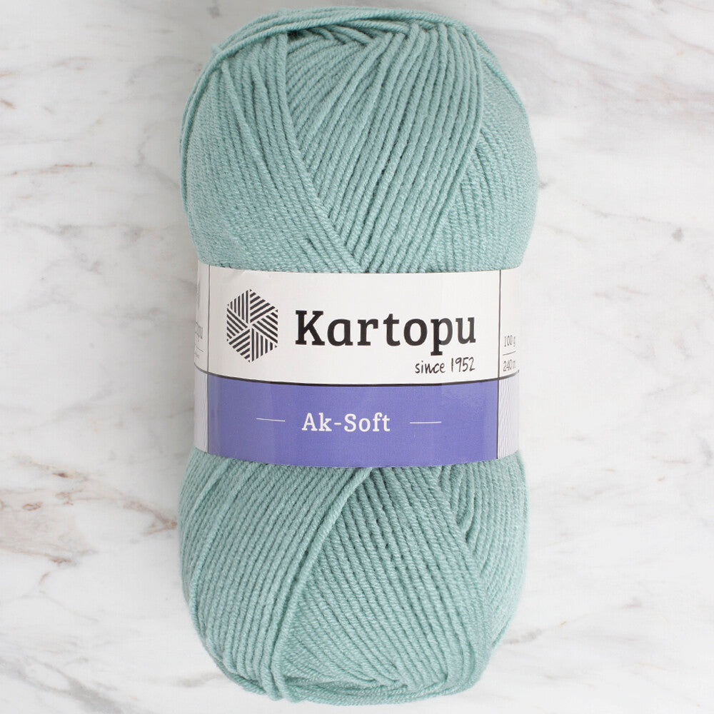 Kartopu Ak-soft Yarn, Green - K493