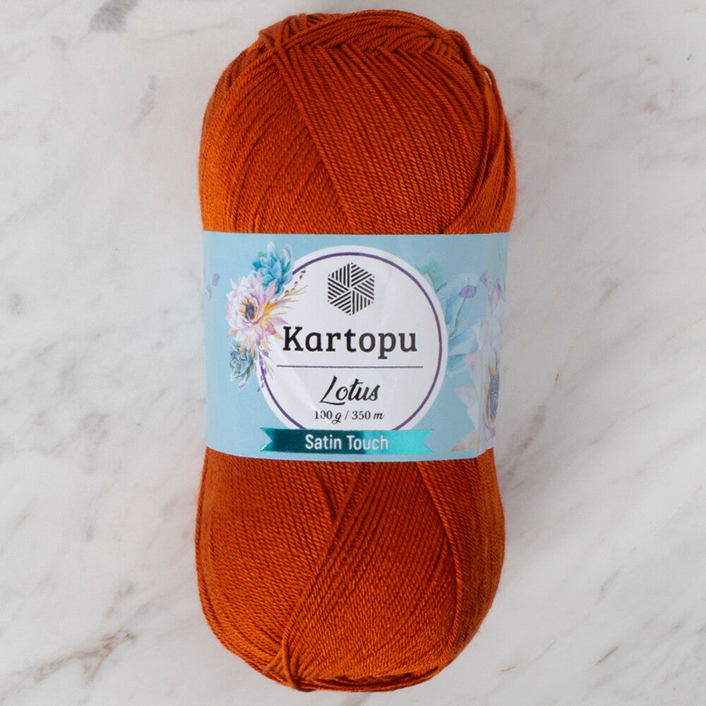 Kartopu Lotus Knitting Yarn, Brick - K834